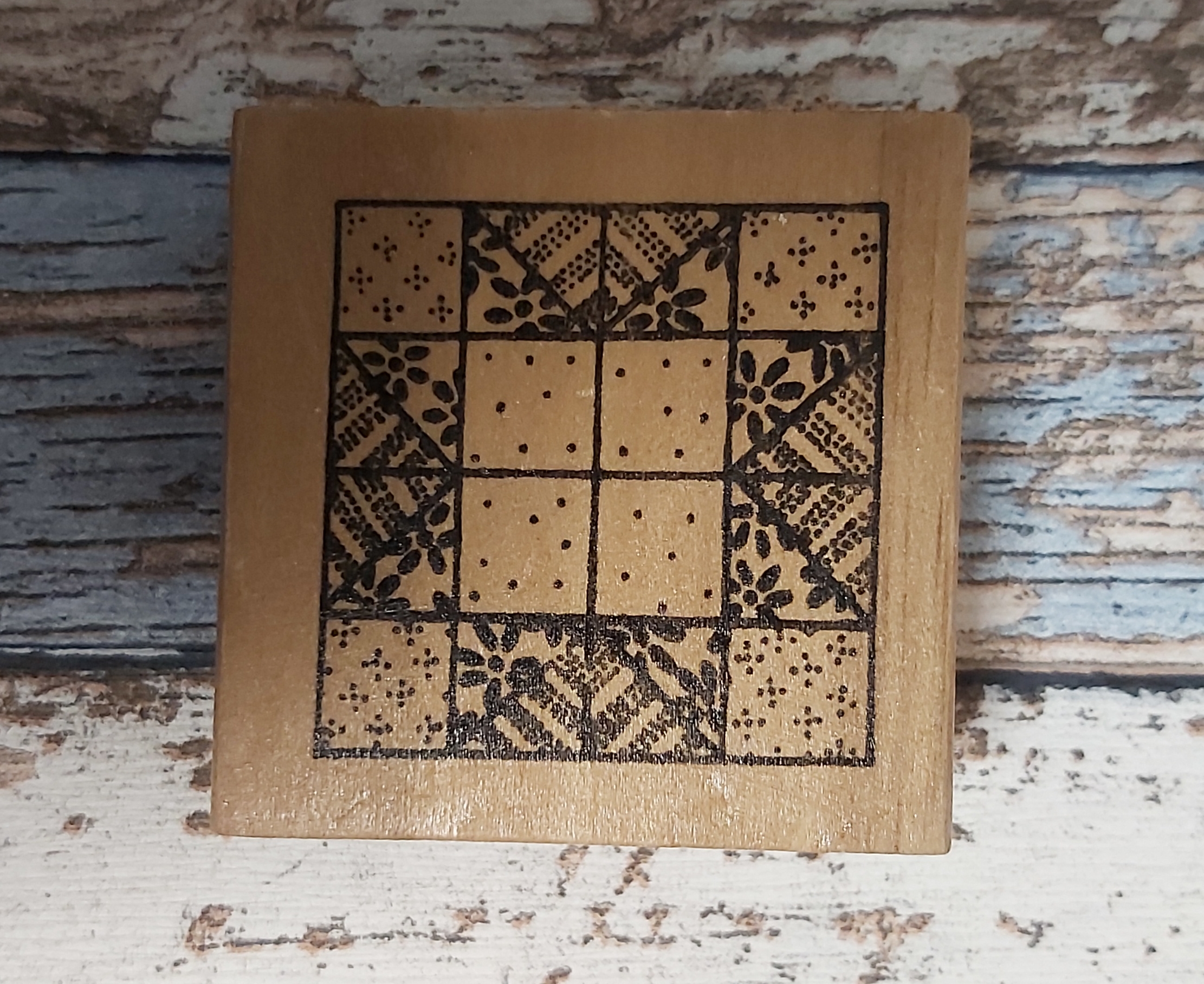 Peave Uitbreiden botsen stempel hout/rubber quiltpatroon 4 M228 – Creatief Geluk